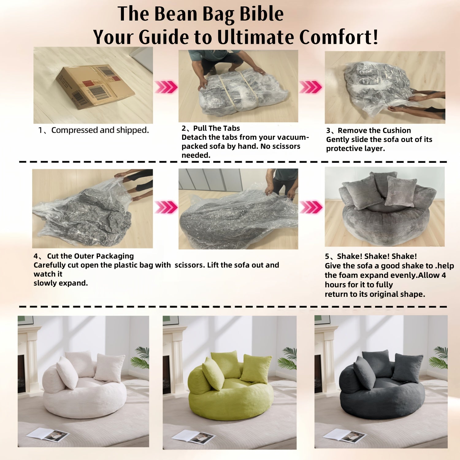 The 46.65-Inch Length Offers a Warm And Inviting Sensation. This Healing-Style Sofa Is Soft, Comfy, And Resistant to Dirt, Featuring a Natural Color (Grey)