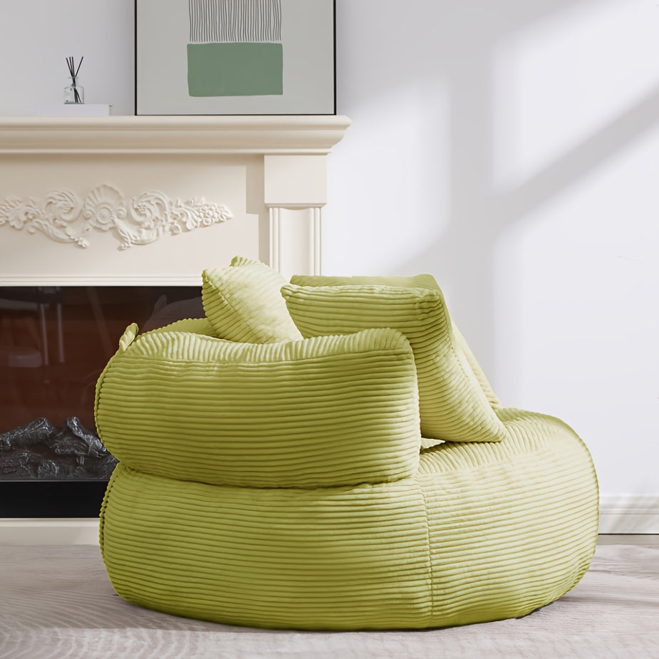 The 46.65-Inch Length Offers a Warm And Inviting Sensation. This Healing-Style Sofa Is Soft, Comfy, And Resistant to Dirt, Featuring a Natural Color (Grey)