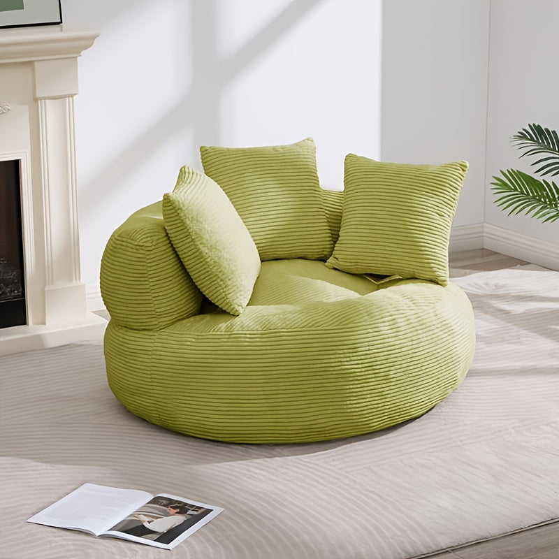 The 46.65-Inch Length Offers a Warm And Inviting Sensation. This Healing-Style Sofa Is Soft, Comfy, And Resistant to Dirt, Featuring a Natural Color (Grey)