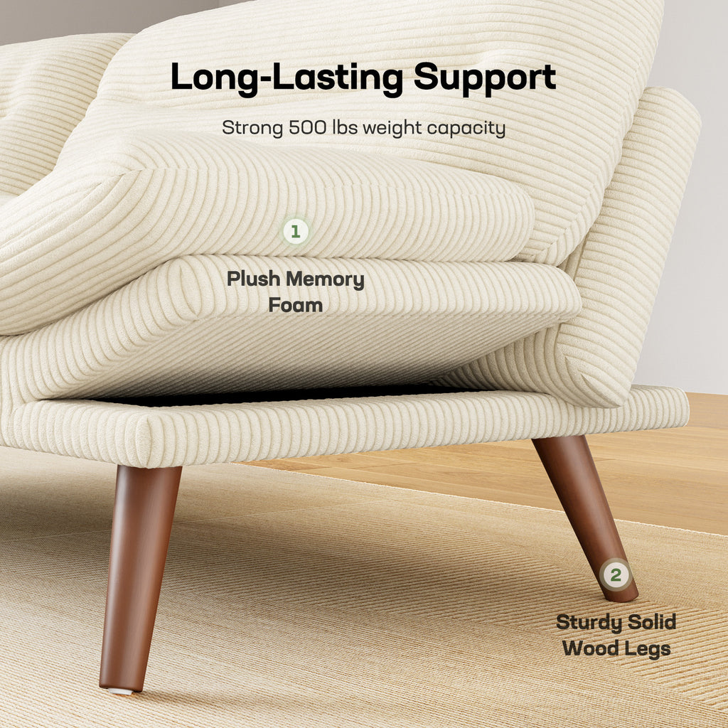 A Sofa Bed with an Adjustable Backrest And Armrests, Measuring 66-75 Inches, Suitable for Living Rooms Or Office Reception Areas, Can Be Converted Into a Space-Saving Sofa Bed