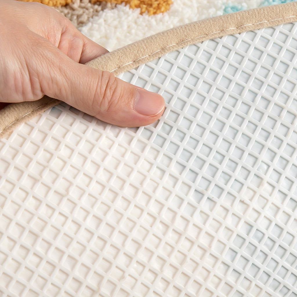 Soft Beach Carpet Soft & Absorbent Beach Carpet with Anti-Slip Backing | 22x34 Inches | Perfect for Bathroom, Kitchen, Entrance, Bathtub Edge, Footrest & Wet\u002FDry Transition Areas