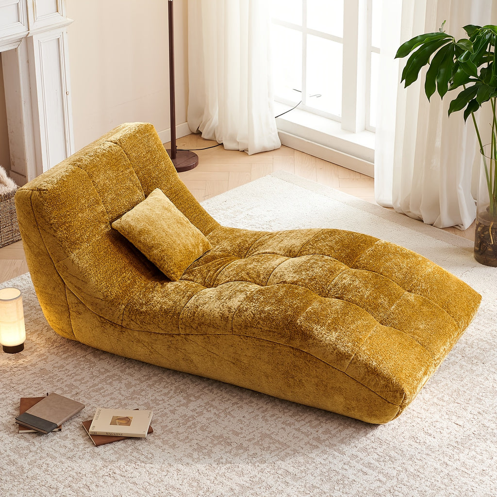 Single Sofa Seat, Yoga Sofa, Leisure Sofa, Armless Platform Sofa, Simple Lazy Sofa, Floor Standing Sofa Seat, Indoor Reading And Leisure Integrated Compression Sponge Sofa, No Assembly Required, Suitable for Living Rooms, Bedrooms And Offices